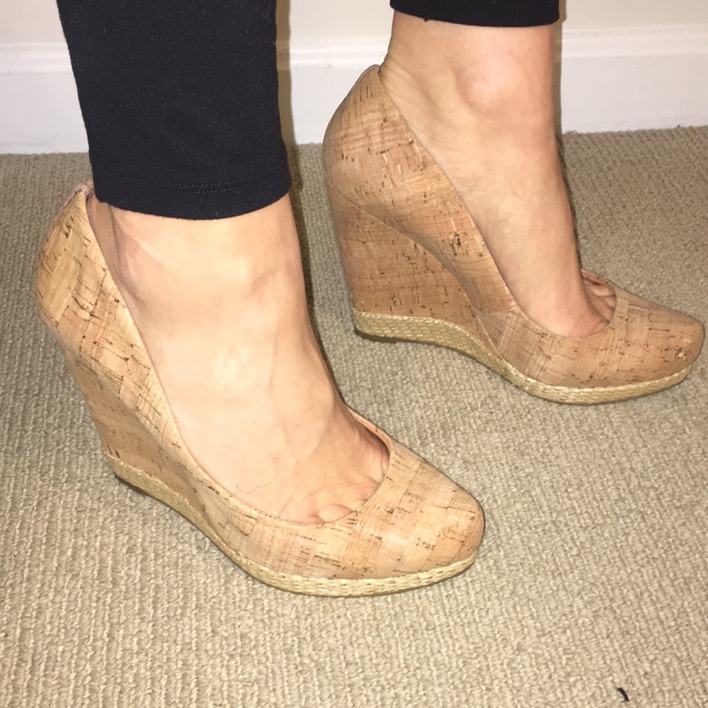 ❇ NWT ❇ Luxury Rebel Syri Cork Wedges, 38.5 M ❇RUN SMALL❇